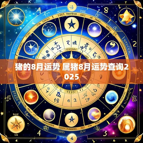 猪的8月运势 属猪8月运势查询2025