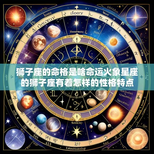 狮子座的命格是啥命运火象星座的狮子座有着怎样的性格特点
