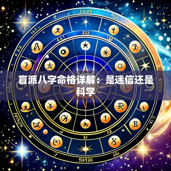 盲派八字命格详解：是迷信还是科学