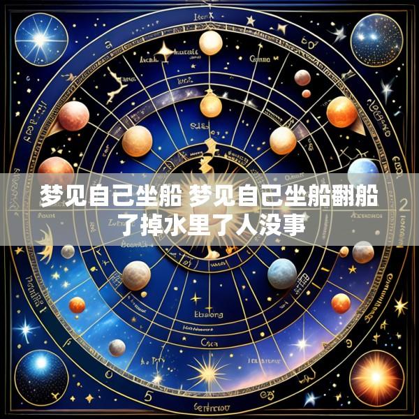 梦见自己坐船 梦见自己坐船翻船了掉水里了人没事