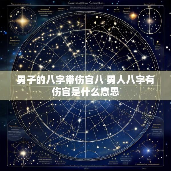 男子的八字带伤官八 男人八字有伤官是什么意思