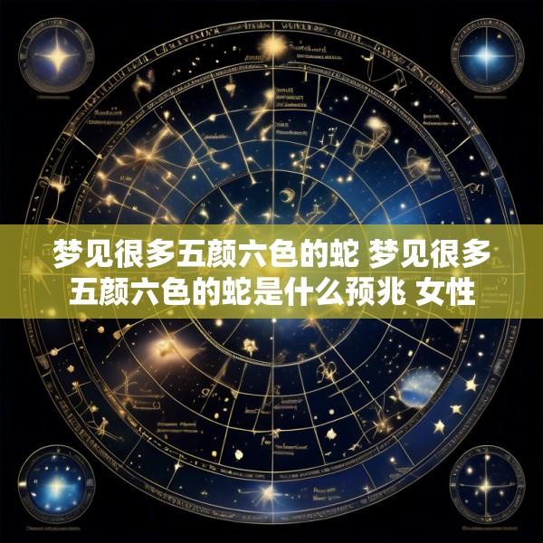 梦见很多五颜六色的蛇 梦见很多五颜六色的蛇是什么预兆 女性