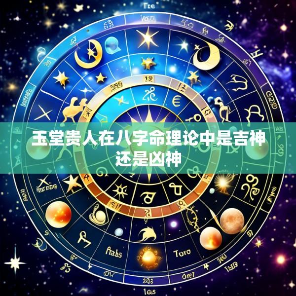 玉堂贵人在八字命理论中是吉神还是凶神
