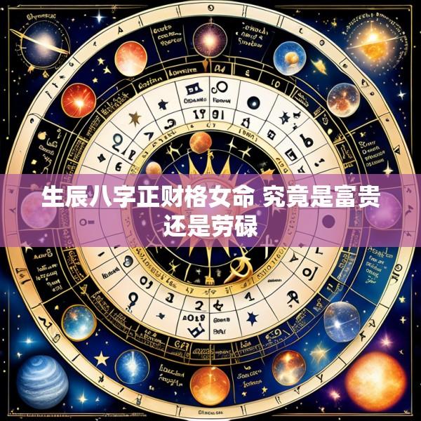 生辰八字正财格女命 究竟是富贵还是劳碌