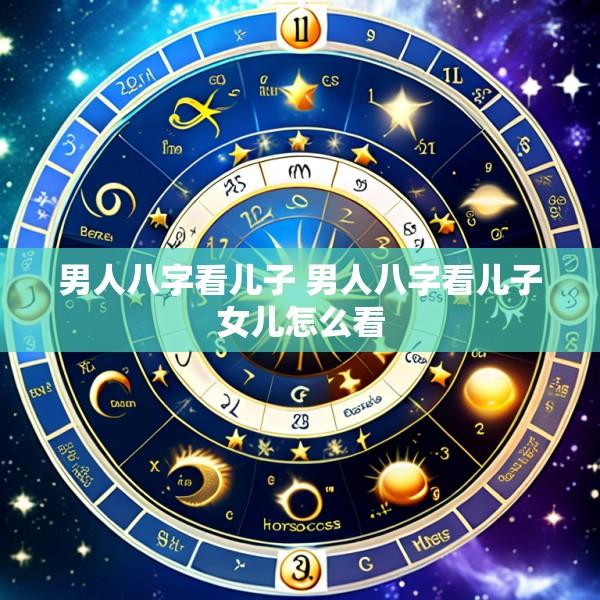 男人八字看儿子 男人八字看儿子女儿怎么看
