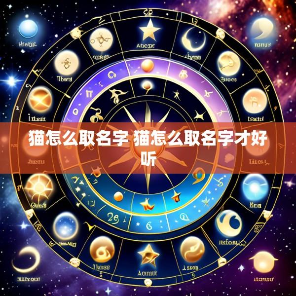 猫怎么取名字 猫怎么取名字才好听