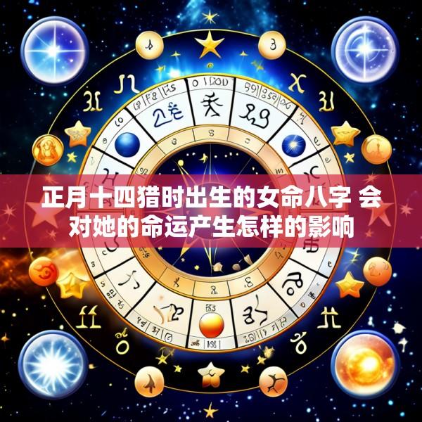正月十四猎时出生的女命八字 会对她的命运产生怎样的影响