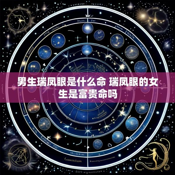 男生瑞凤眼是什么命 瑞凤眼的女生是富贵命吗