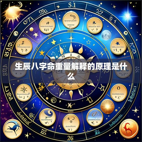 生辰八字命重量解释的原理是什么