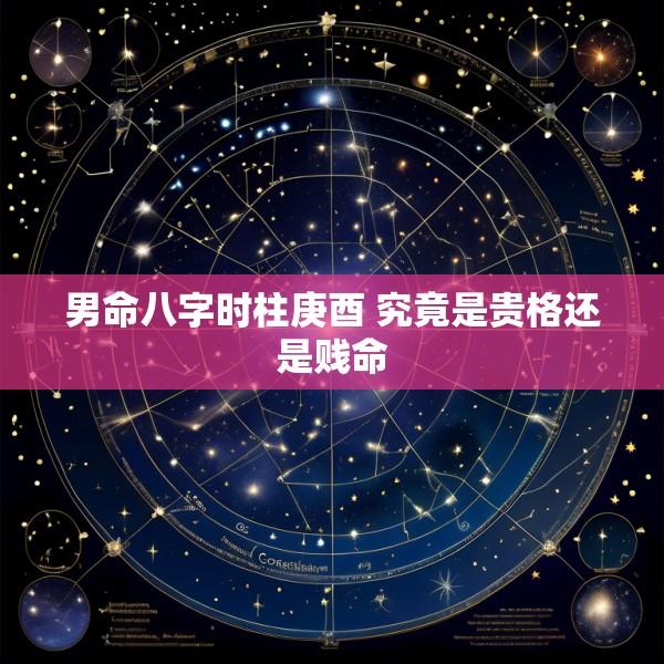 男命八字时柱庚酉 究竟是贵格还是贱命
