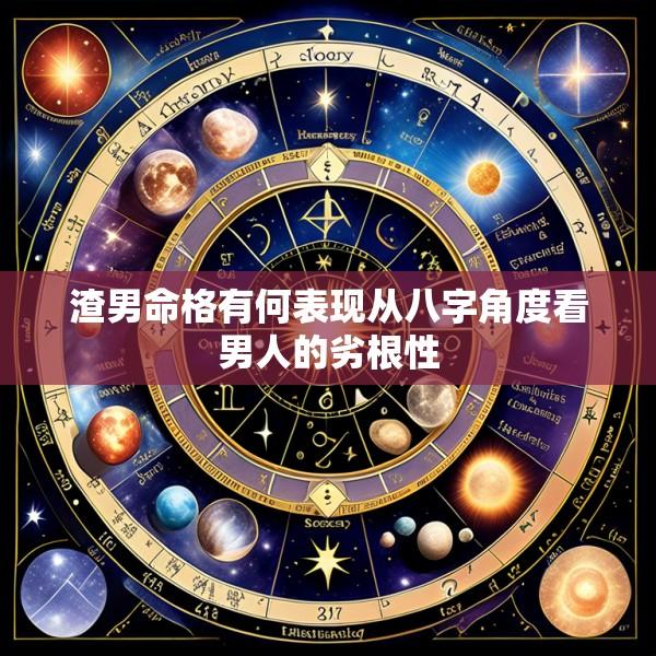 渣男命格有何表现从八字角度看男人的劣根性