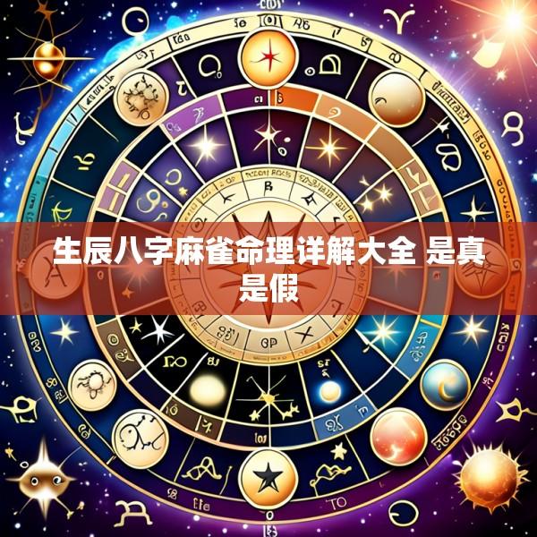 生辰八字麻雀命理详解大全 是真是假
