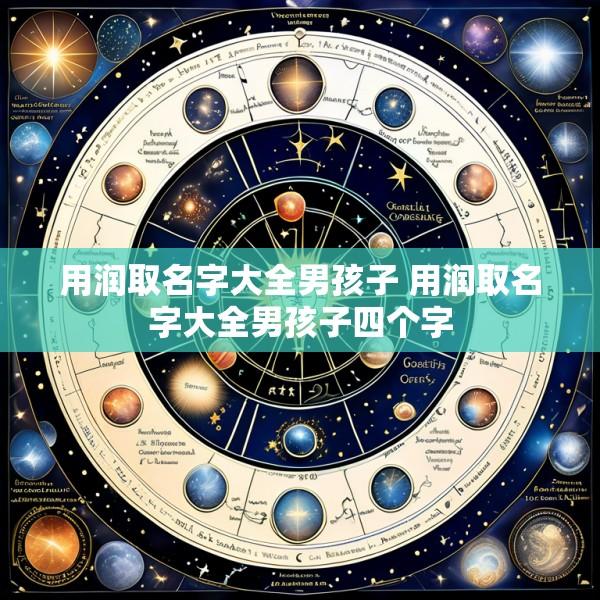 用润取名字大全男孩子 用润取名字大全男孩子四个字