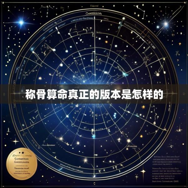称骨算命真正的版本是怎样的