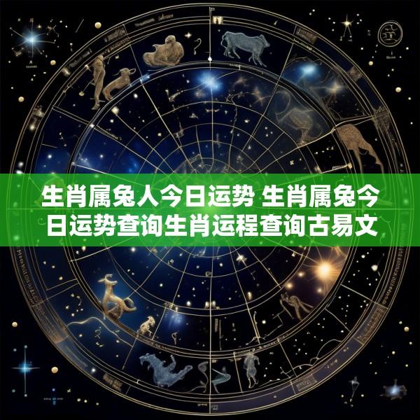 生肖属兔人今日运势 生肖属兔今日运势查询生肖运程查询古易文化