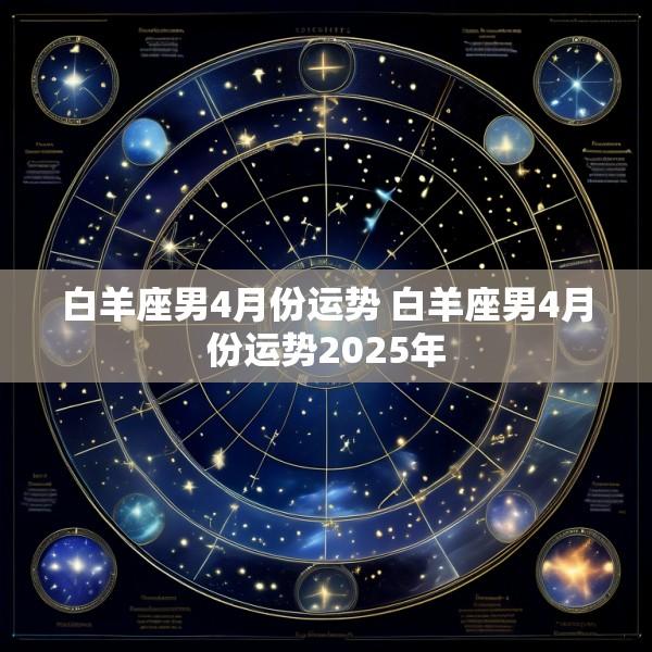 白羊座男4月份运势 白羊座男4月份运势2025年