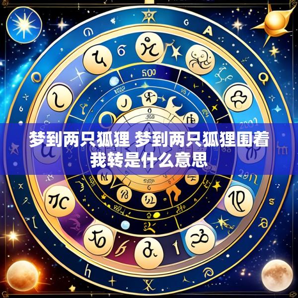 梦到两只狐狸 梦到两只狐狸围着我转是什么意思