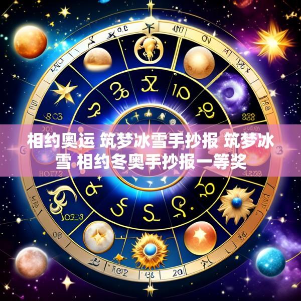 相约奥运 筑梦冰雪手抄报 筑梦冰雪 相约冬奥手抄报一等奖