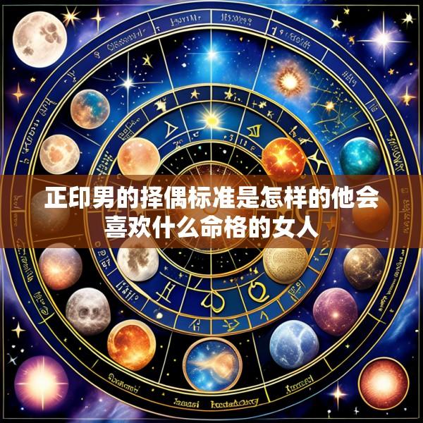 正印男的择偶标准是怎样的他会喜欢什么命格的女人