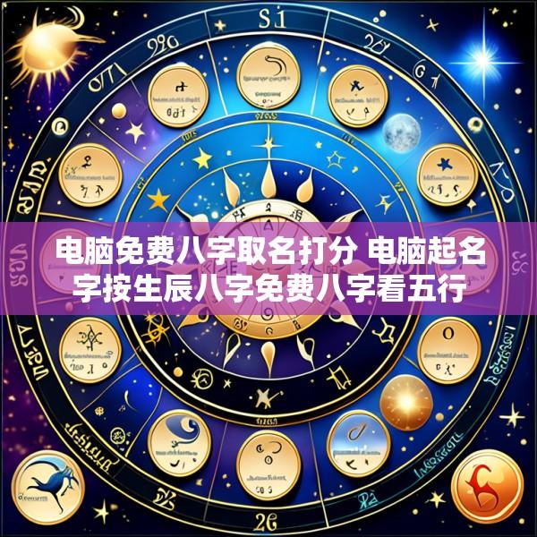 电脑免费八字取名打分 电脑起名字按生辰八字免费八字看五行