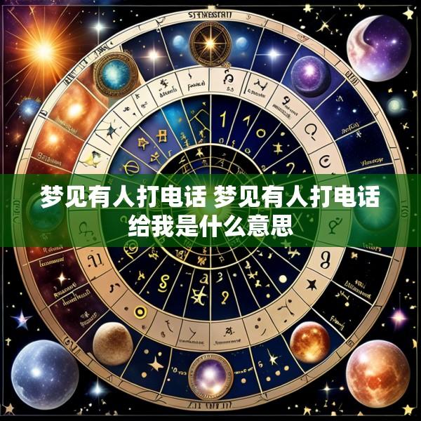 梦见有人打电话 梦见有人打电话给我是什么意思