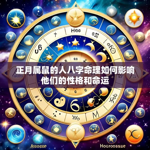 正月属鼠的人八字命理如何影响他们的性格和命运