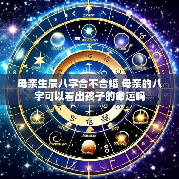 母亲生辰八字合不合婚 母亲的八字可以看出孩子的命运吗