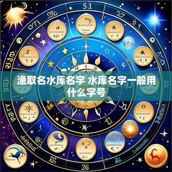 渔取名水库名字 水库名字一般用什么字号