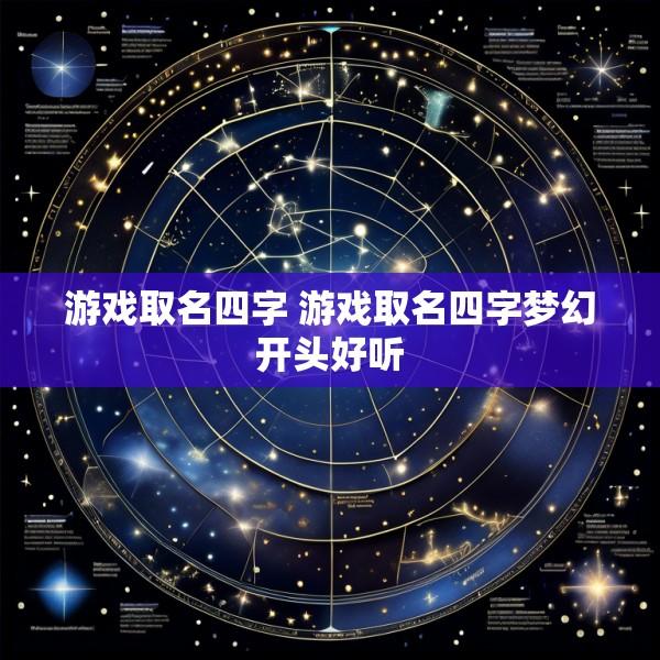 游戏取名四字 游戏取名四字梦幻开头好听