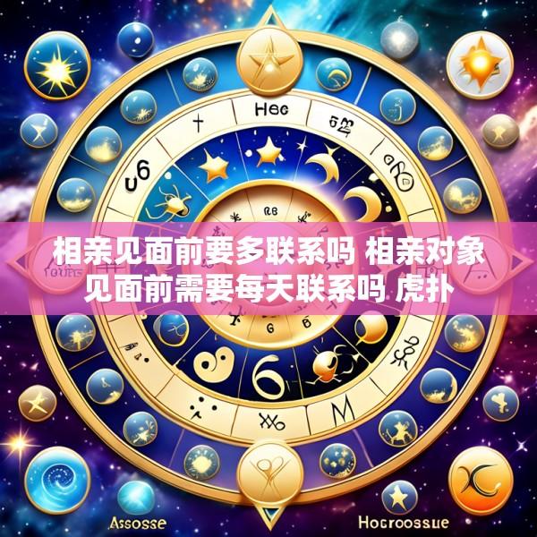 相亲见面前要多联系吗 相亲对象见面前需要每天联系吗 虎扑