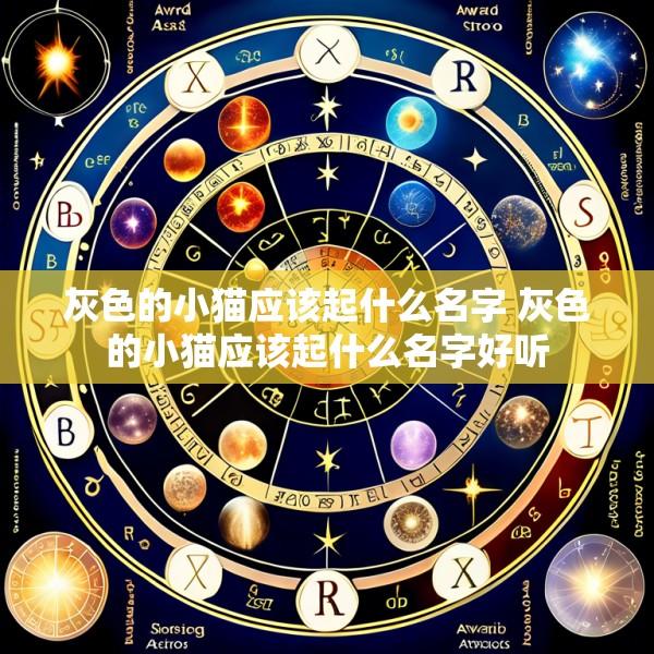 灰色的小猫应该起什么名字 灰色的小猫应该起什么名字好听