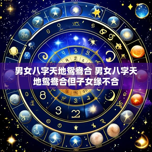 男女八字天地鸳鸯合 男女八字天地鸳鸯合但子女缘不合