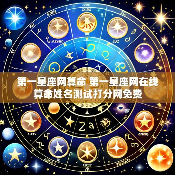 第一星座网算命 第一星座网在线算命姓名测试打分网免费