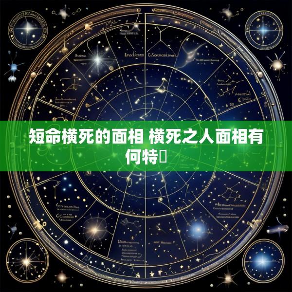 短命横死的面相 横死之人面相有何特佂