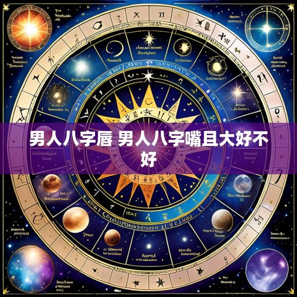 男人八字唇 男人八字嘴且大好不好