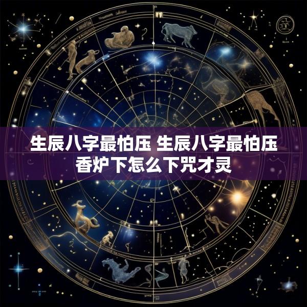 生辰八字最怕压 生辰八字最怕压香炉下怎么下咒才灵