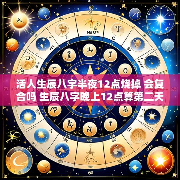 活人生辰八字半夜12点烧掉 会复合吗 生辰八字晚上12点算第二天