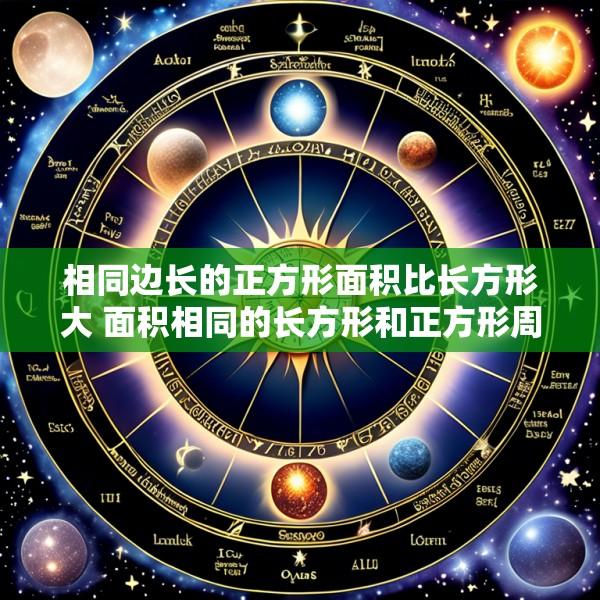 相同边长的正方形面积比长方形大 面积相同的长方形和正方形周长有什么规律