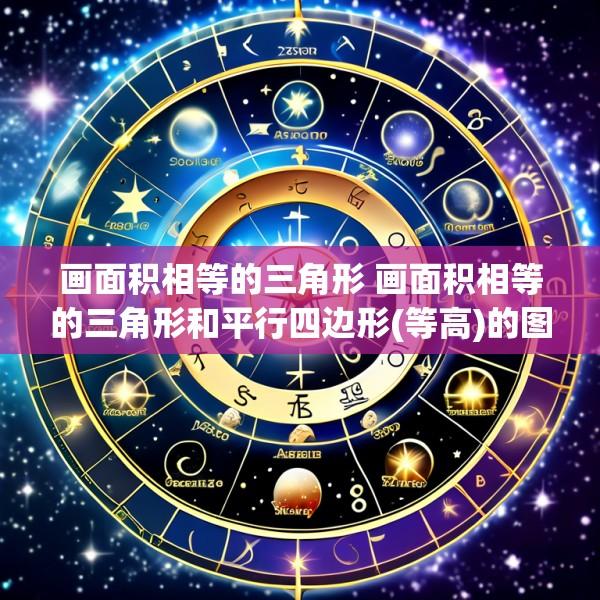 画面积相等的三角形 画面积相等的三角形和平行四边形(等高)的图形