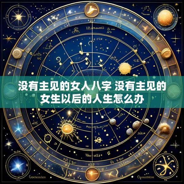没有主见的女人八字 没有主见的女生以后的人生怎么办
