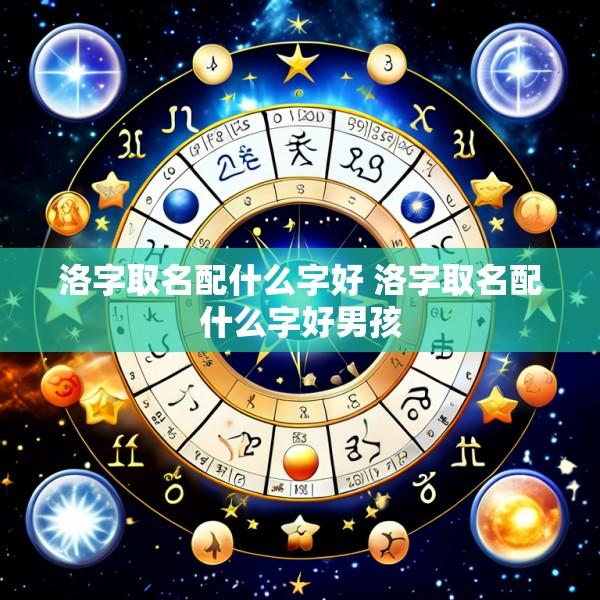 洛字取名配什么字好 洛字取名配什么字好男孩