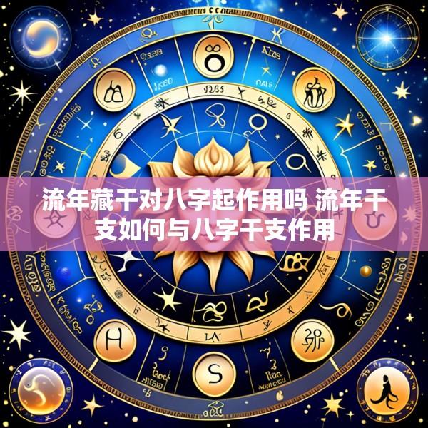 流年藏干对八字起作用吗 流年干支如何与八字干支作用