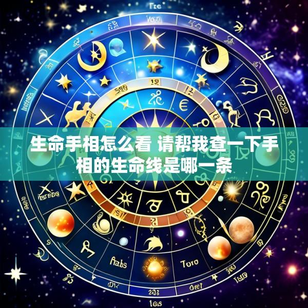 生命手相怎么看 请帮我查一下手相的生命线是哪一条