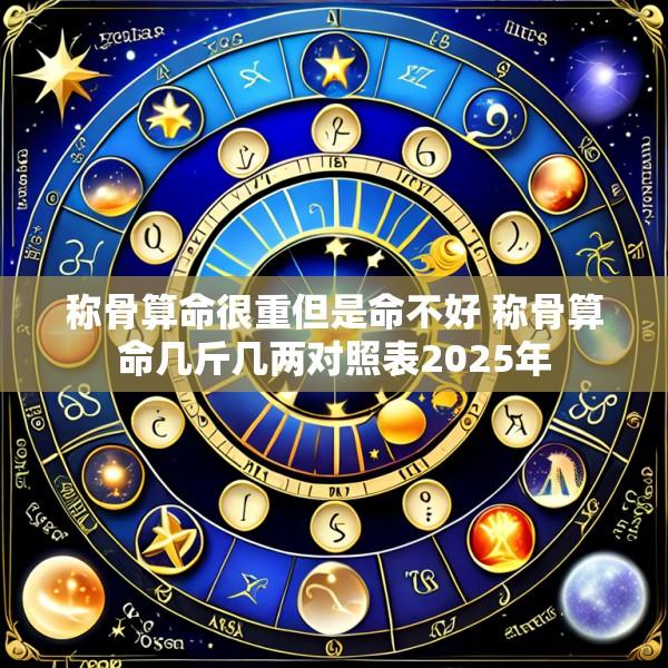 称骨算命很重但是命不好 称骨算命几斤几两对照表2025年