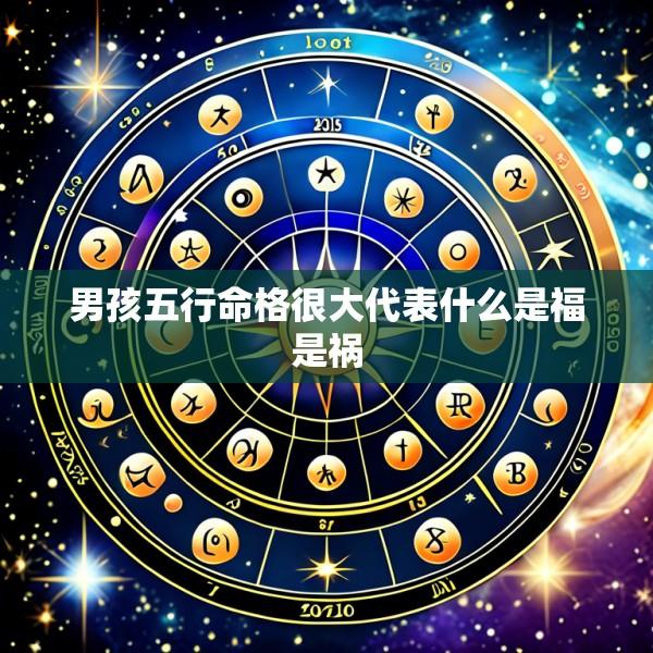 男孩五行命格很大代表什么是福是祸