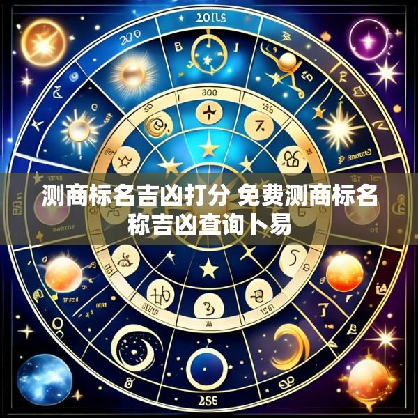 测商标名吉凶打分 免费测商标名称吉凶查询卜易