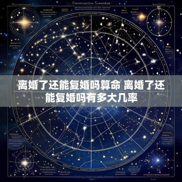 离婚了还能复婚吗算命 离婚了还能复婚吗有多大几率