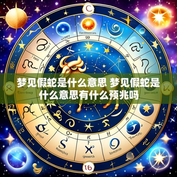 梦见假蛇是什么意思 梦见假蛇是什么意思有什么预兆吗