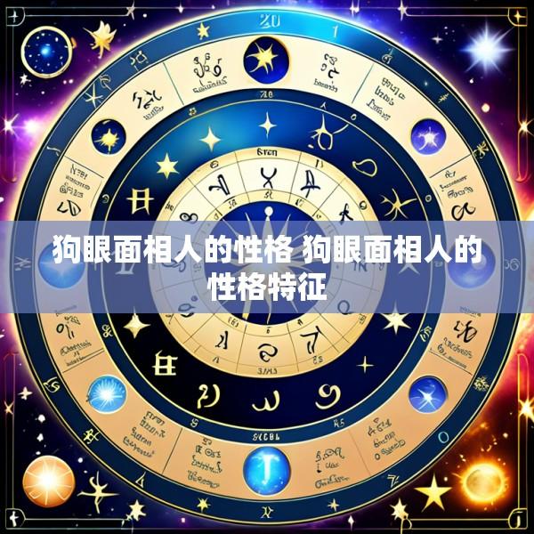 狗眼面相人的性格 狗眼面相人的性格特征
