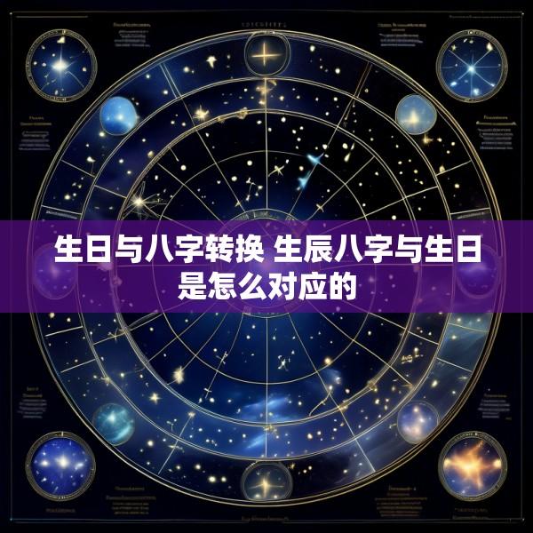 生日与八字转换 生辰八字与生日是怎么对应的